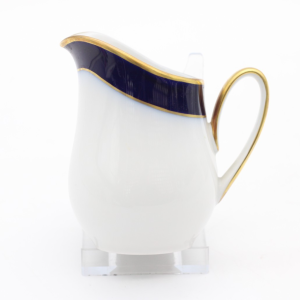 Hutschenreuther Olivia Milchkännchen Kännchen Kobalt Goldrand Porzellan H 9 cm